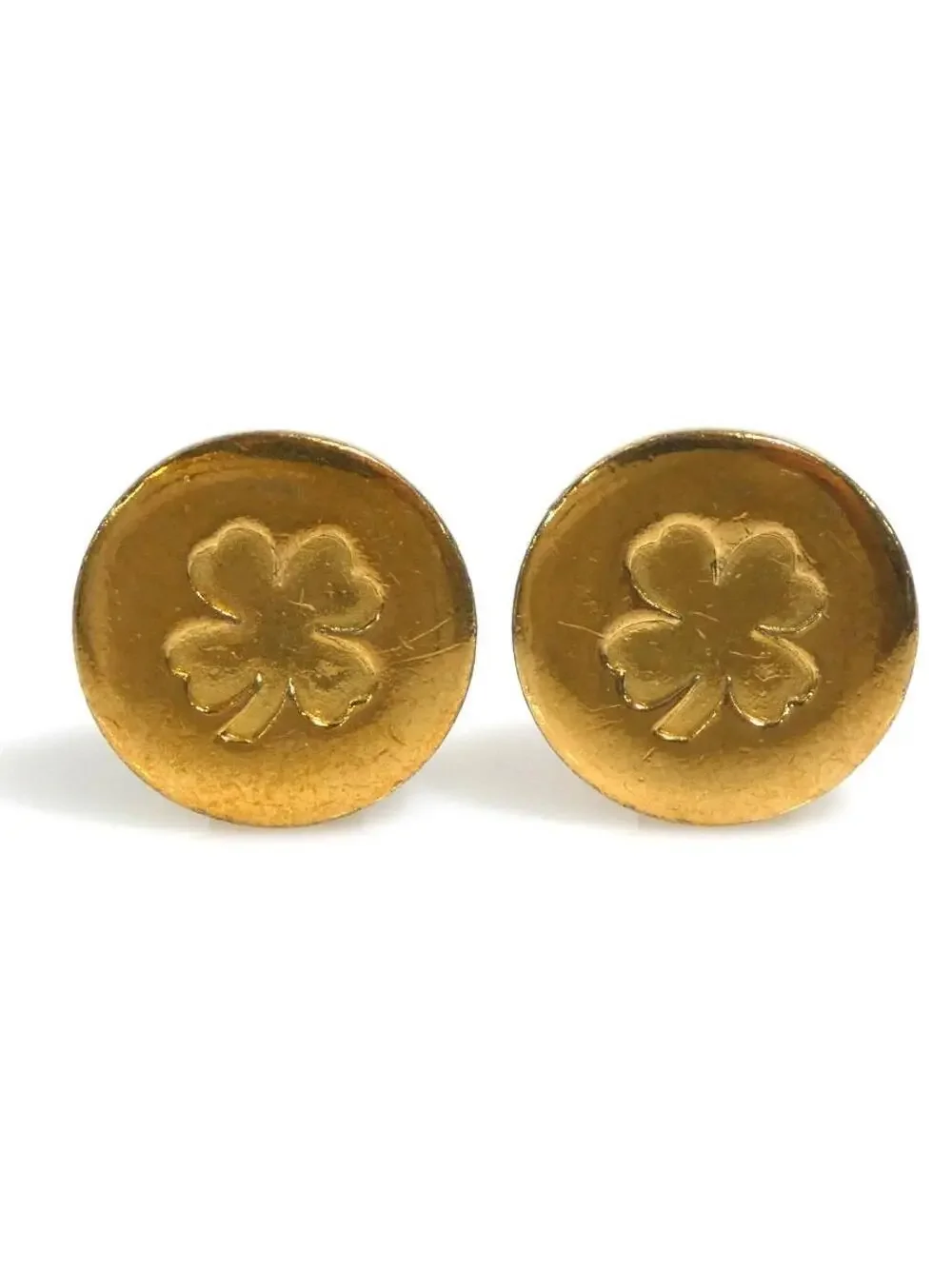 Auth Chanel Vintage Clover Clip On #303102C19B